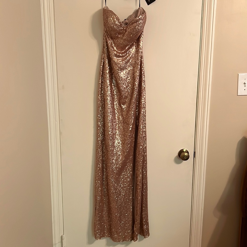Gold Sequin Formal Dress NWT